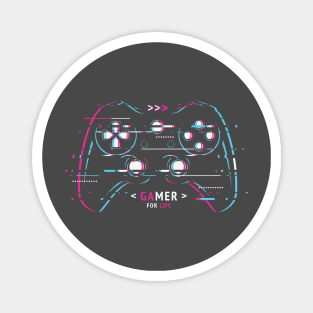 Gamer Life - Glitched Control Pad Magnet